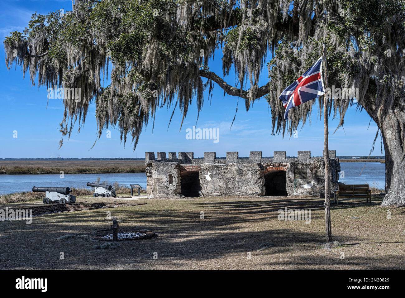 Fort Frederica St. Simons Stockfoto