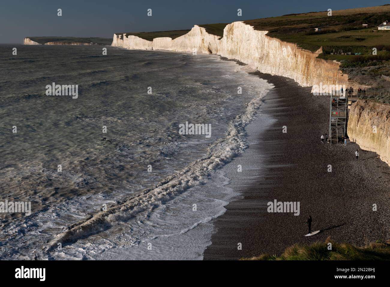 Seven Sisters White Cliffs, Sussex, England Stockfoto