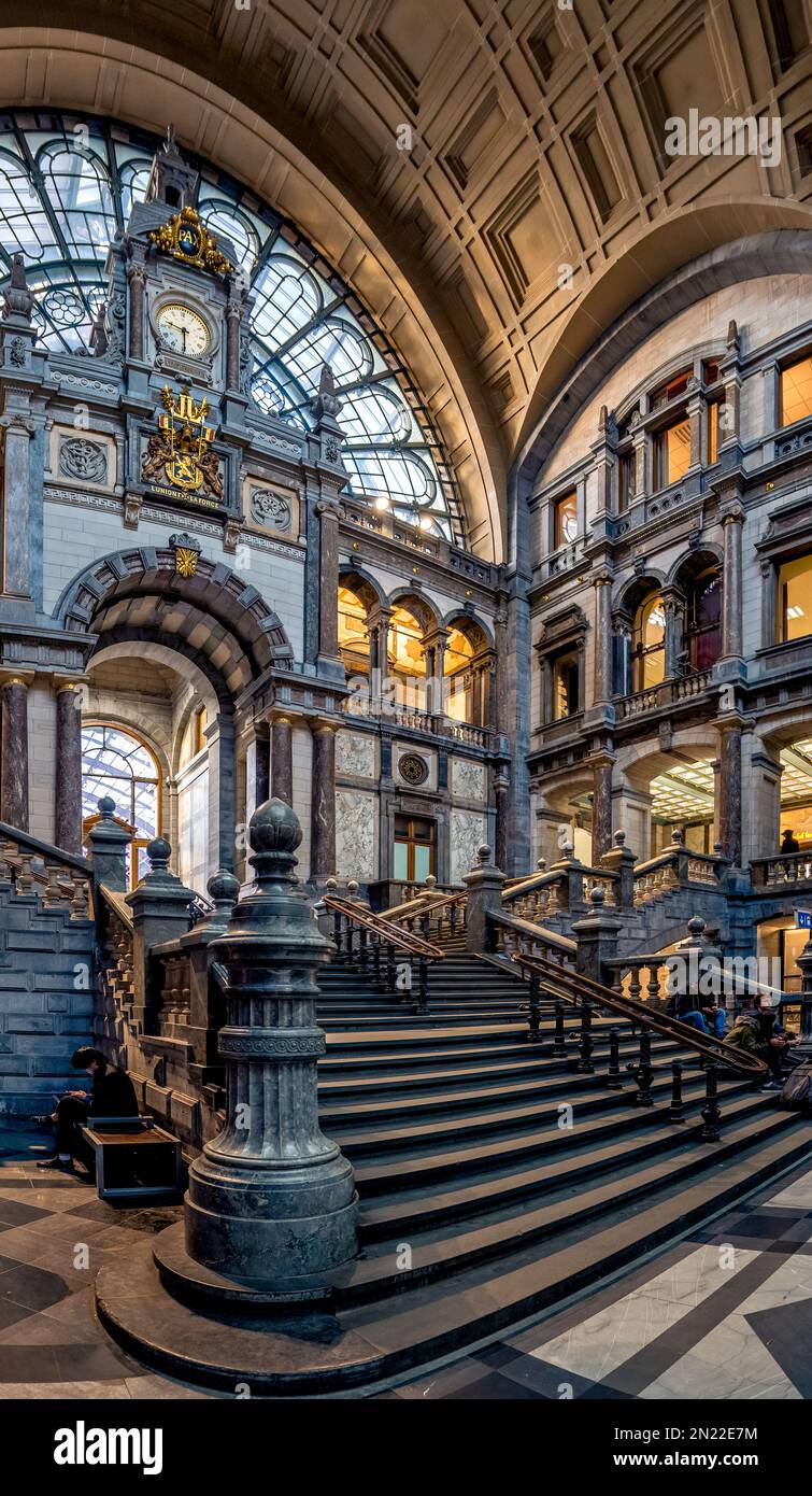 Bahnhof Antwerpen, Antwerpen, Belgien Stockfoto