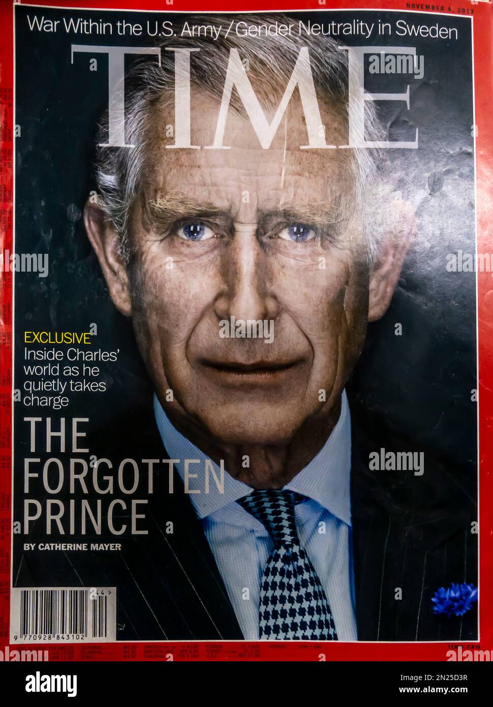 Titelseite des Time Magazins, November 4 2013 Stockfoto