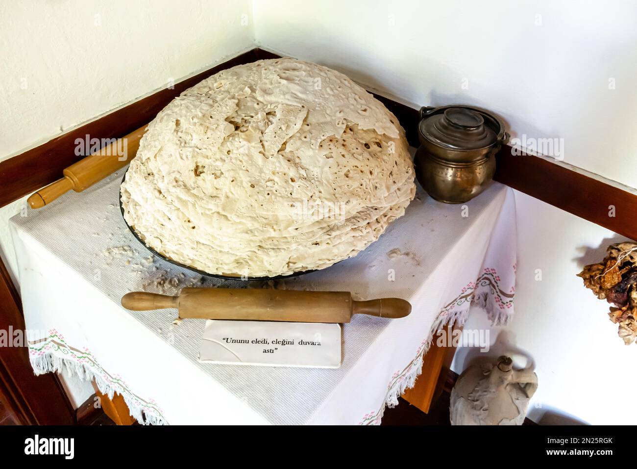 Teig, Brot, Brötchen, Somut Olmayan Kültürel Miras Müzesi Ankara Truthahn Stockfoto