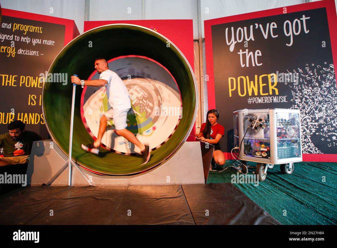 Photo inspiration: Visual Reference: Image Distributed For Nrg Music Fans Are Seen Using A