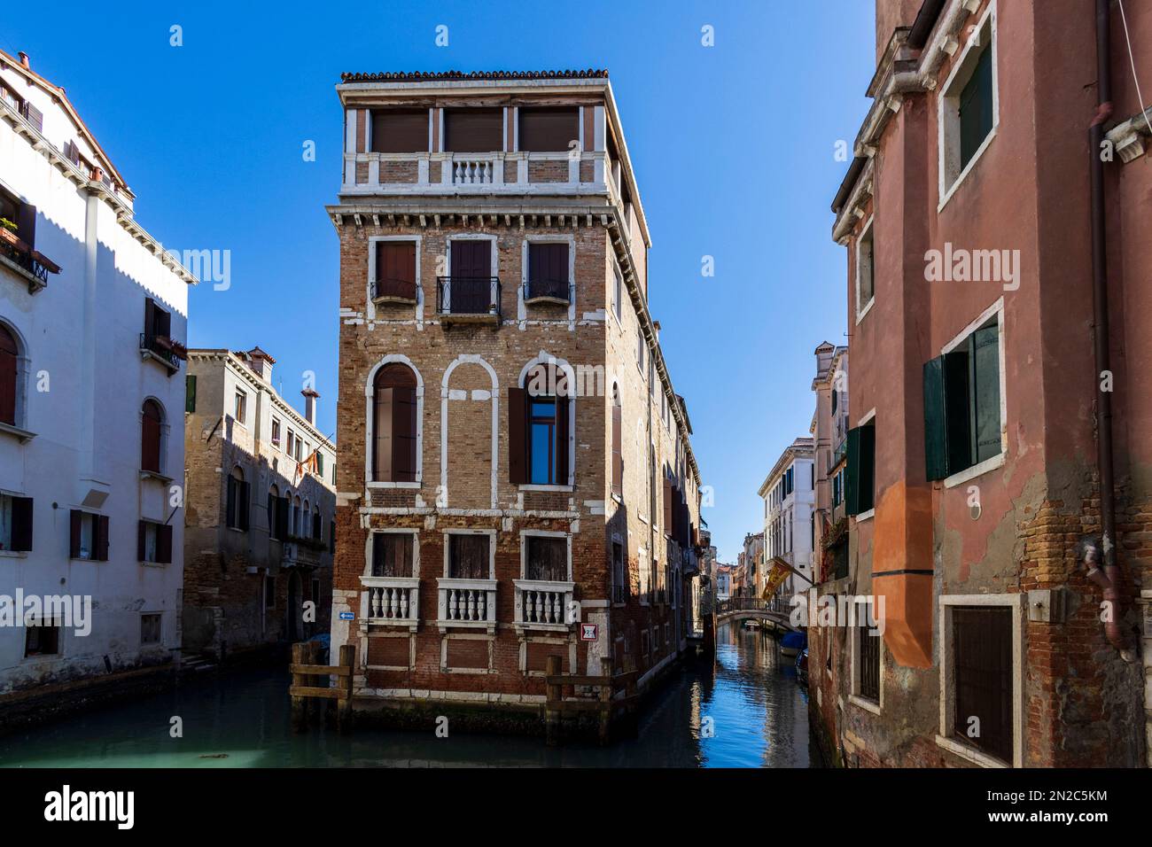 Altes Gebäude, Venedig, Venetien, Italien, Europa Stockfoto