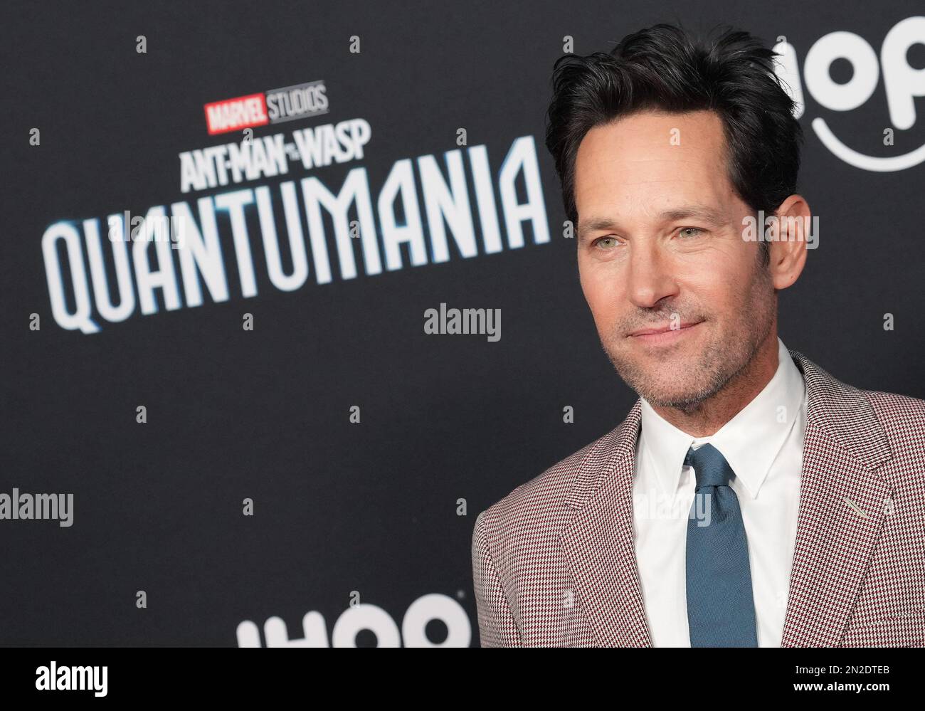 Los Angeles, USA. 06. Februar 2023. Paul Rudd kommt am Montag, den 6. Februar 2023, im Regency Village Theater in Westwood, Kalifornien, zum ANT-MAN der Marvel Studios UND ZUM WASP: QUANTUMANIA World Premiere. (Foto: Sthanlee B. Mirador/Sipa USA) Guthaben: SIPA USA/Alamy Live News Stockfoto
