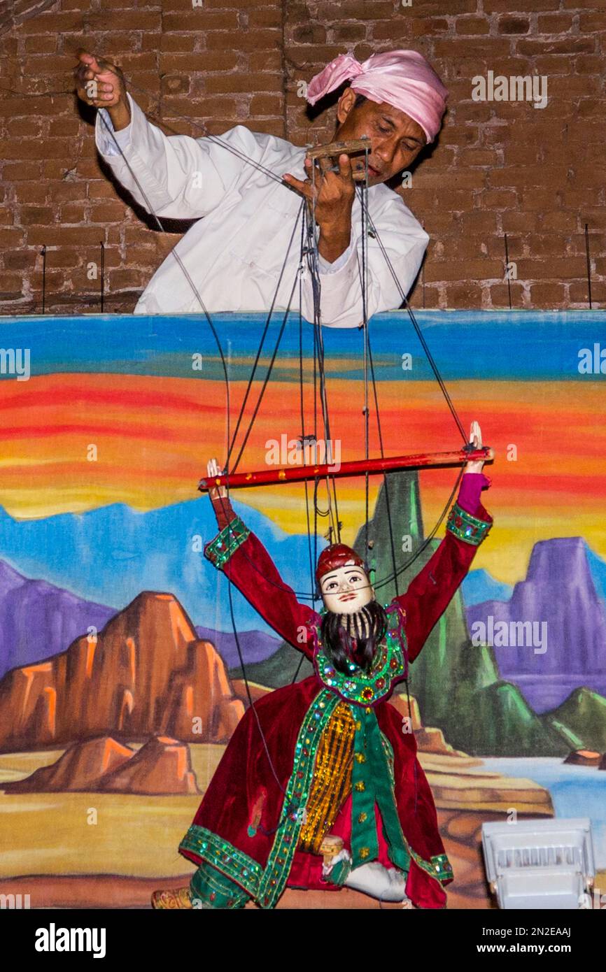 Marionettentheater, Myanmar, Myanmar Stockfoto