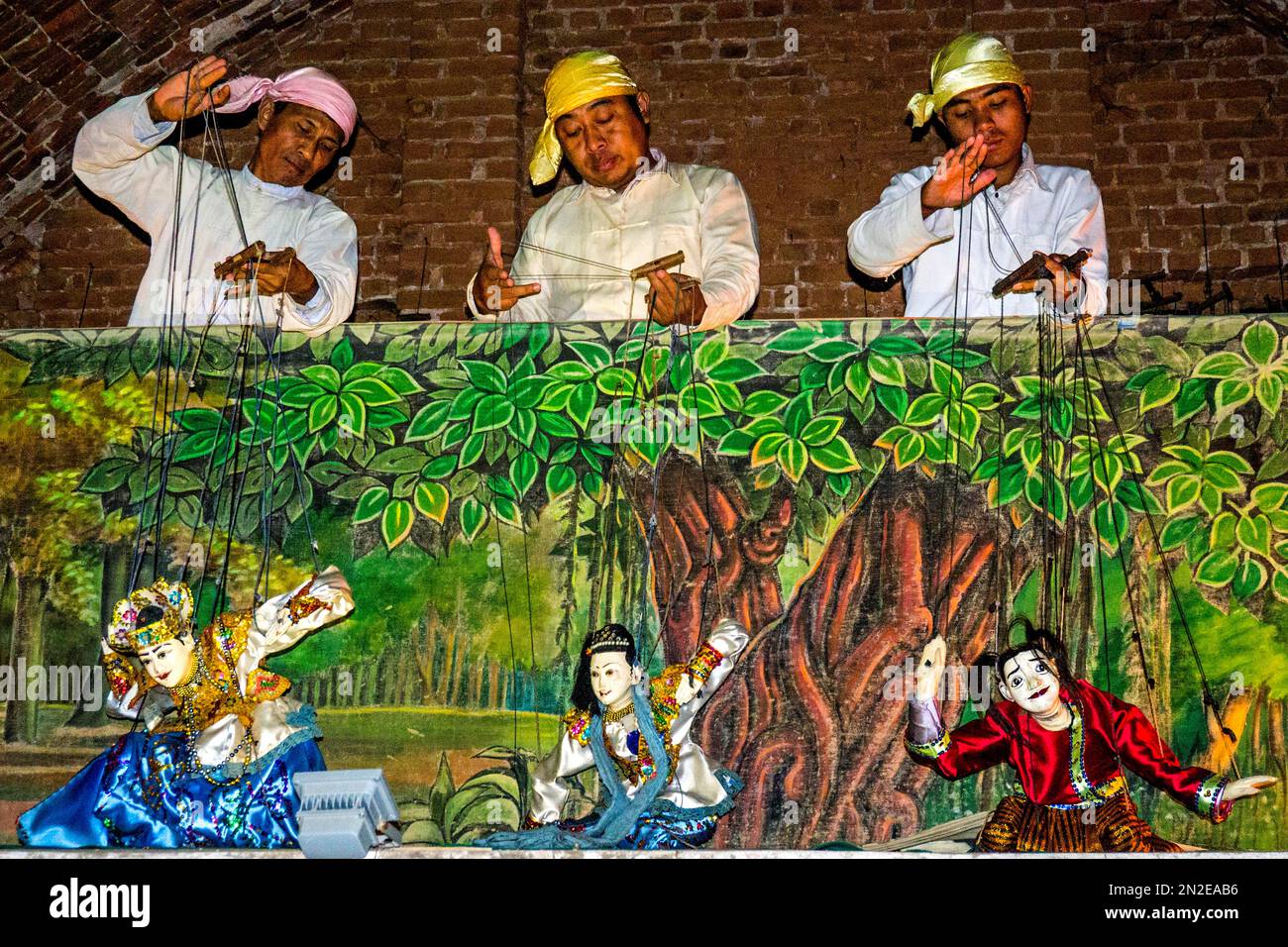 Marionettentheater, Myanmar, Myanmar Stockfoto