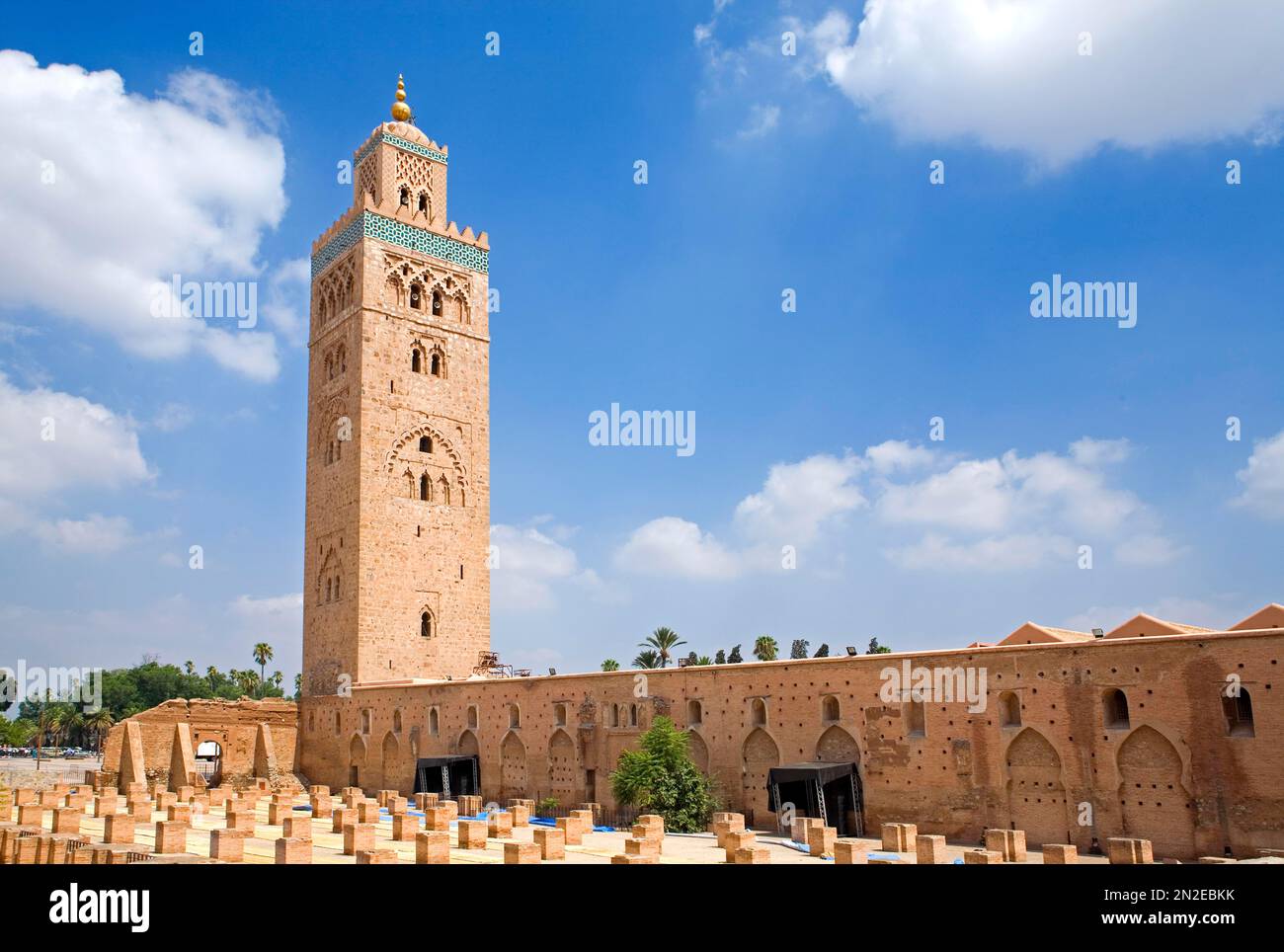 Moschee Koutoubia, Marrakesch, Marokko Stockfoto