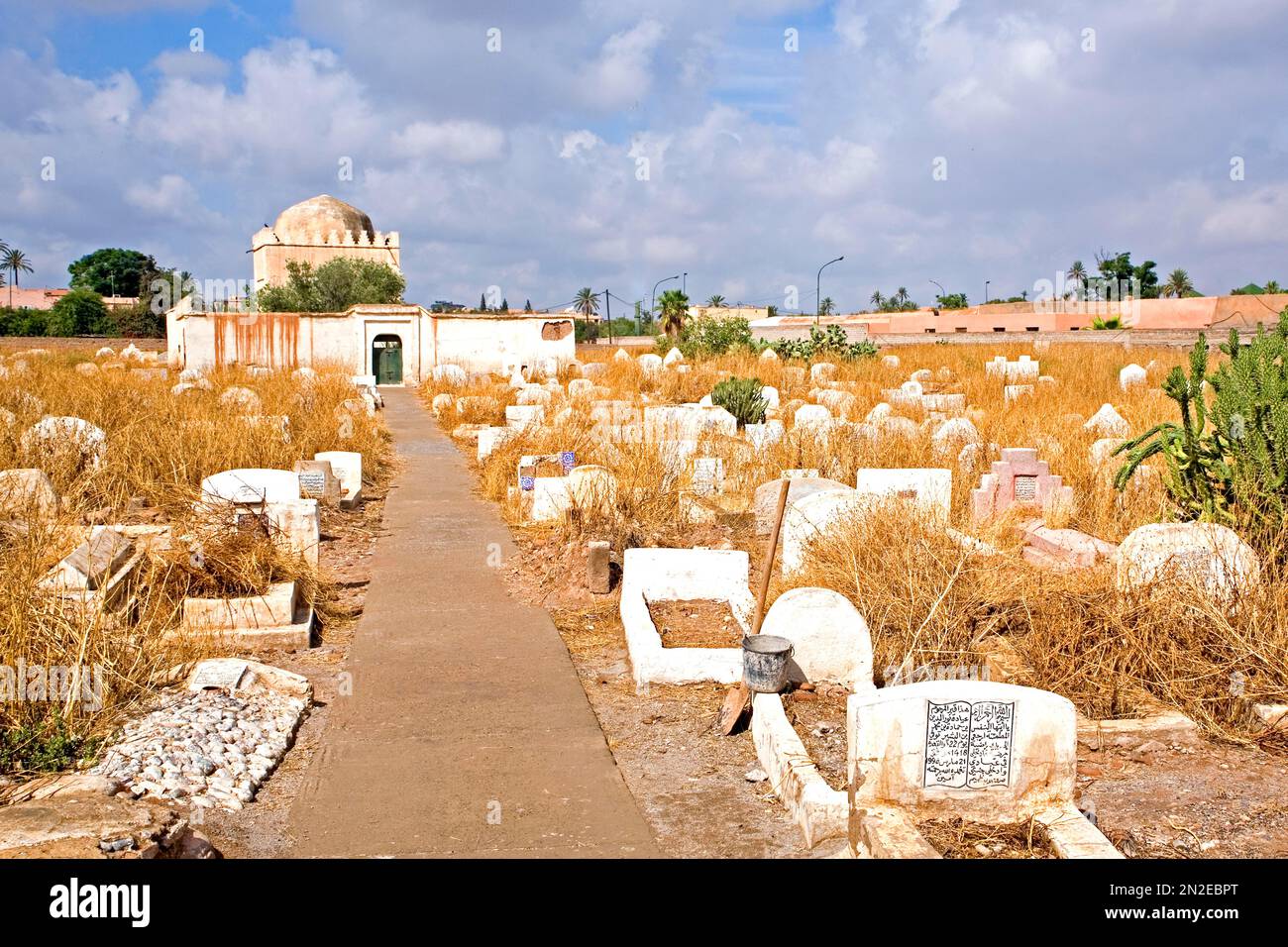 Friedhof in Marrakesch, Marrakesch, Marokko Stockfoto