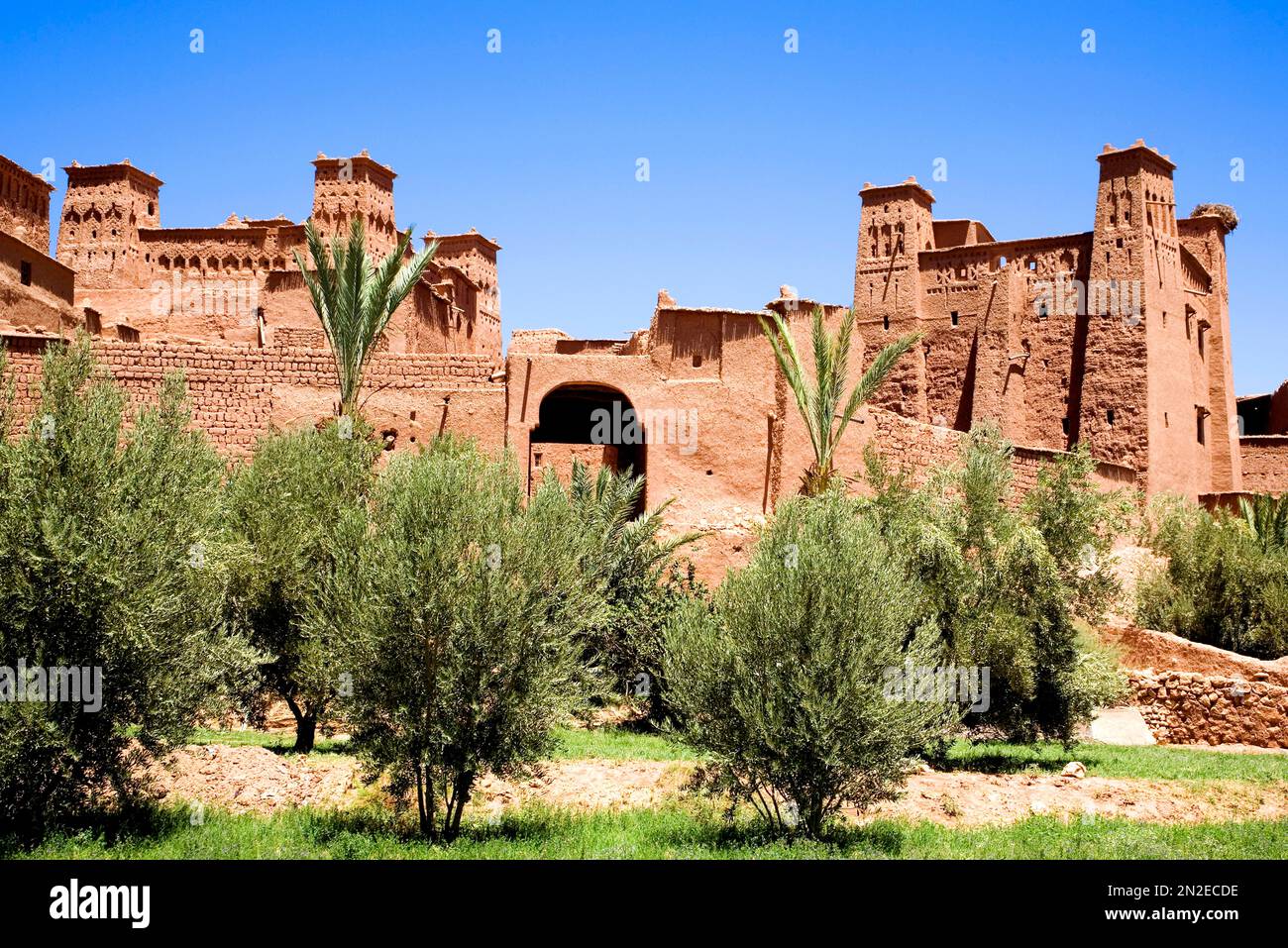 Mud City Ait-Ben-Haddou, Ait-Ben-Haddou, Marokko Stockfoto