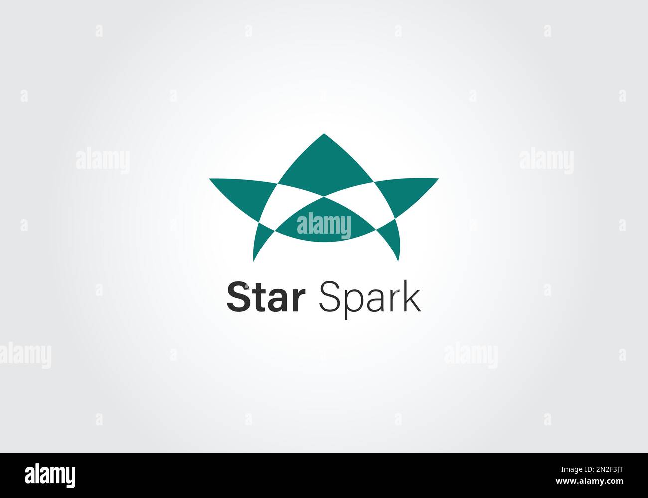 Abstraktes Logo mit Sternenvisier Stock Vektor