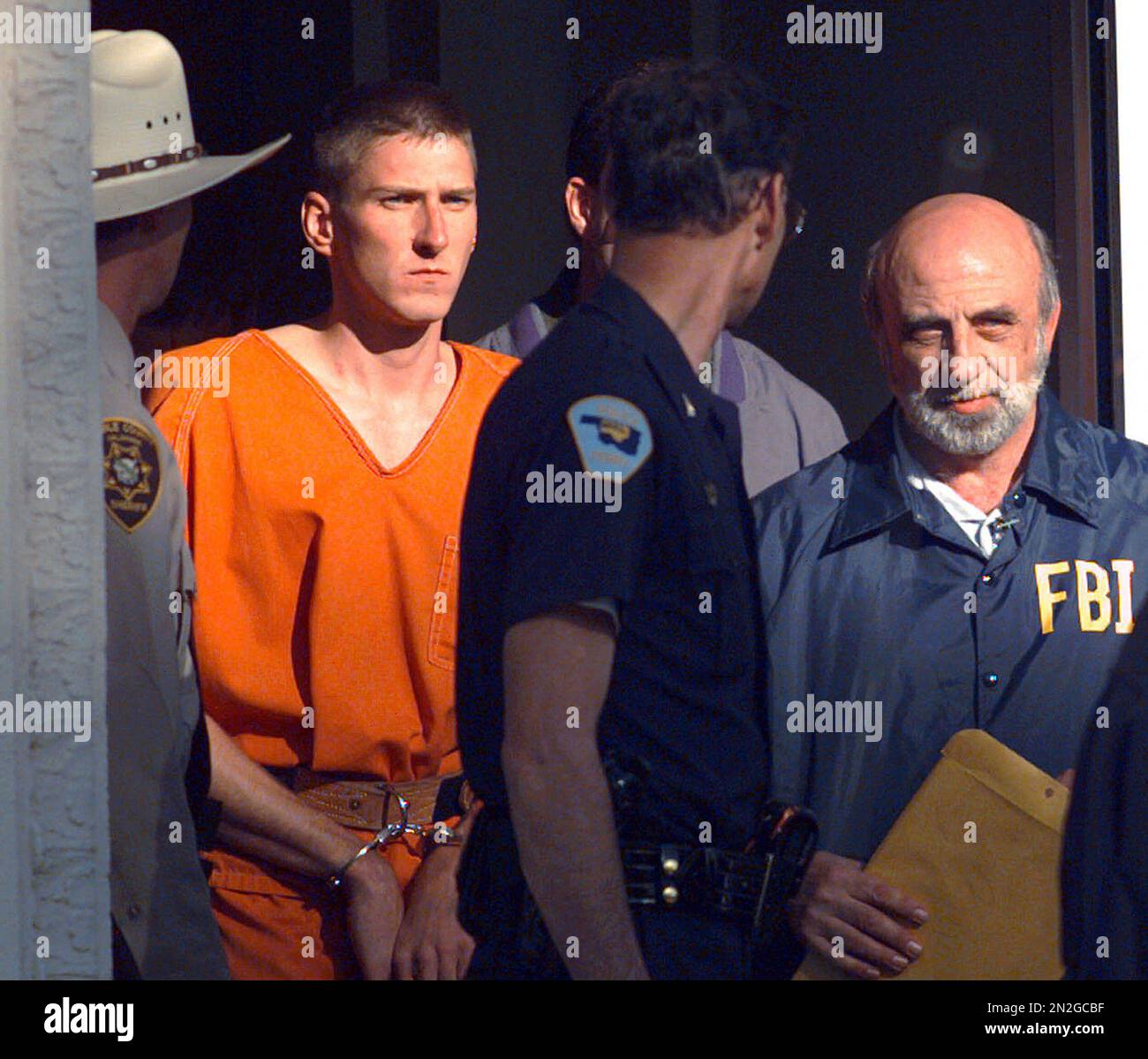FILE In this April 21, 1995 file photo, Timothy James McVeigh is lead