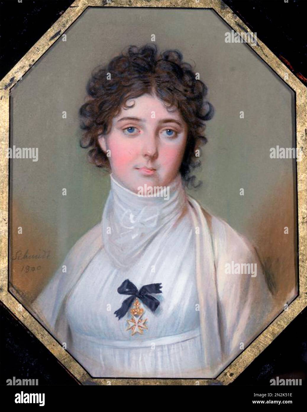 EMMA, LADY HAMILTON (1765-1815), englisches Model, Schauspielerin und Geliebte von Lord Nelson, der dieses Porträt besaß Stockfoto