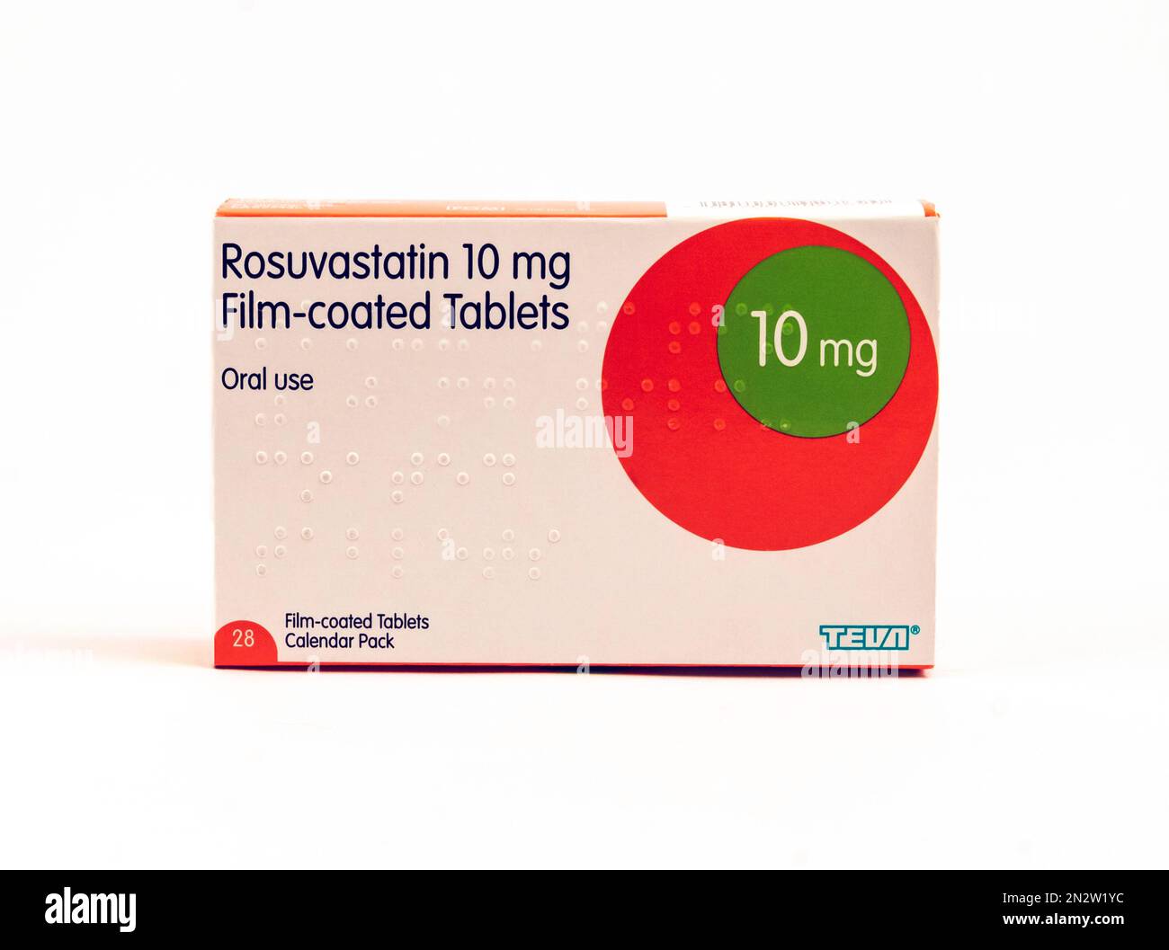 Rosuvastatin, d Medikament zur Behandlung hoher Cholesterinwerte Stockfoto
