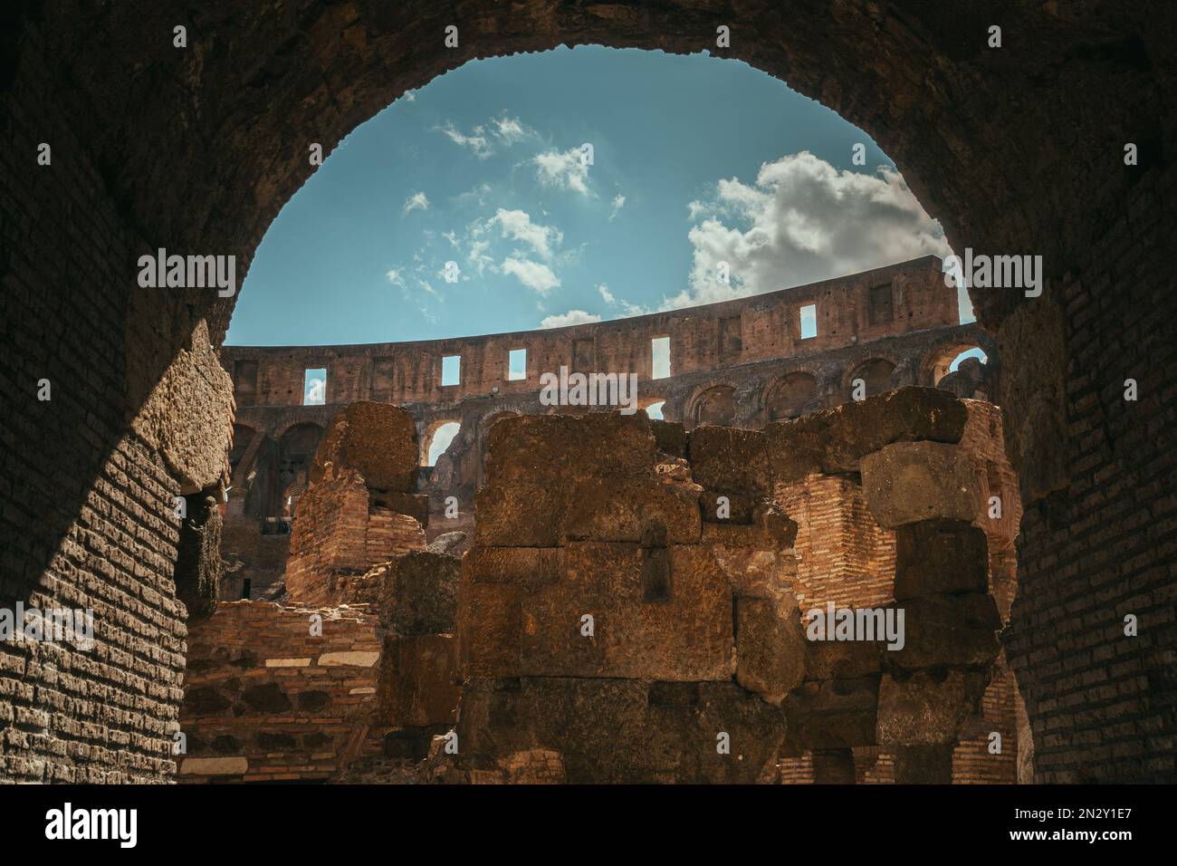 Rom Kolosseum – Details Stockfoto
