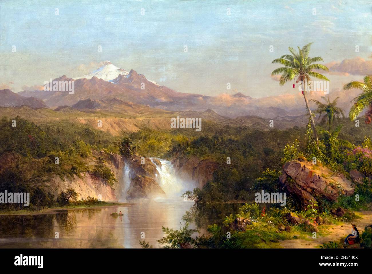 Blick auf den Cotopaxi, Frederic Edwin Church, 1857, Kunst Institut von Chicago, Chicago, Illinois, USA, Nordamerika Stockfoto