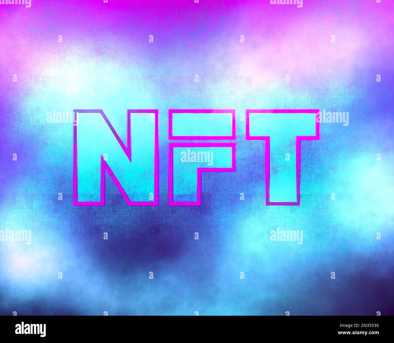 nft, nicht fungibler Token, digitales Echtheitszertifikat, digitales Asset, Investitionen, Einsparungen, Wirtschaftlichkeit, Zukunft, Finanzen, neues Zeitalter, neue Weltordnung, Stockfoto