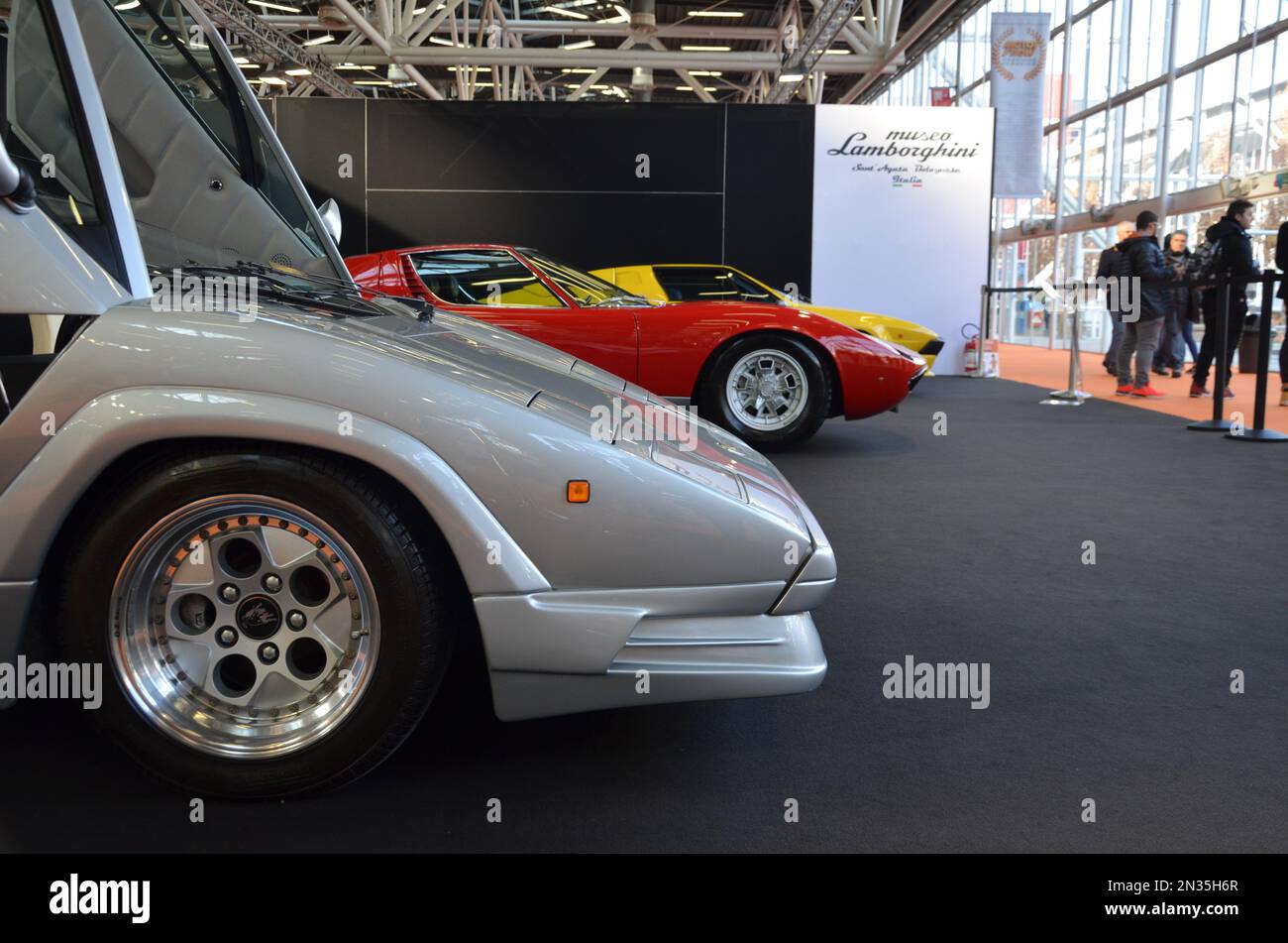 lamborghini countach und lamborghini Miura, zwei der besten Superautos der Welt Stockfoto