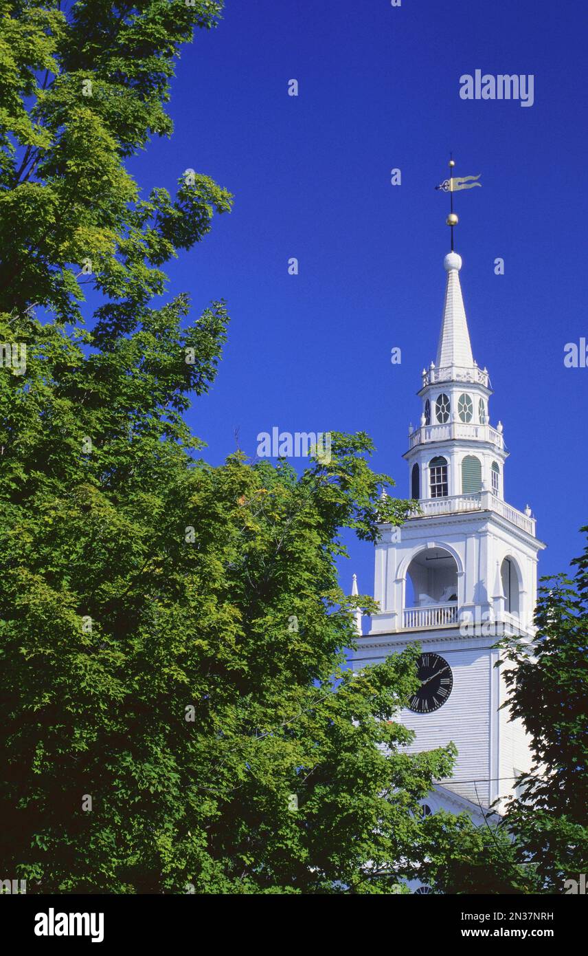 Kirche-Kirchturm, Hancock, New Hampshire, USA Stockfoto