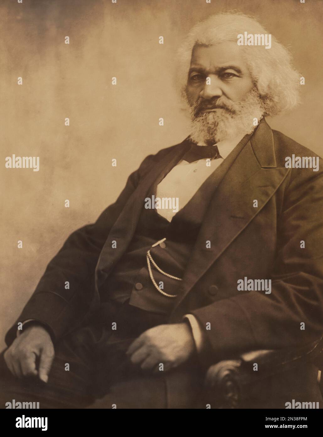 Frederick Douglass (1818-1895), American Social Reformer, Abolitionist and Statesman, Half-Length Seat Portrait, C. M. Battey, 1895 Stockfoto