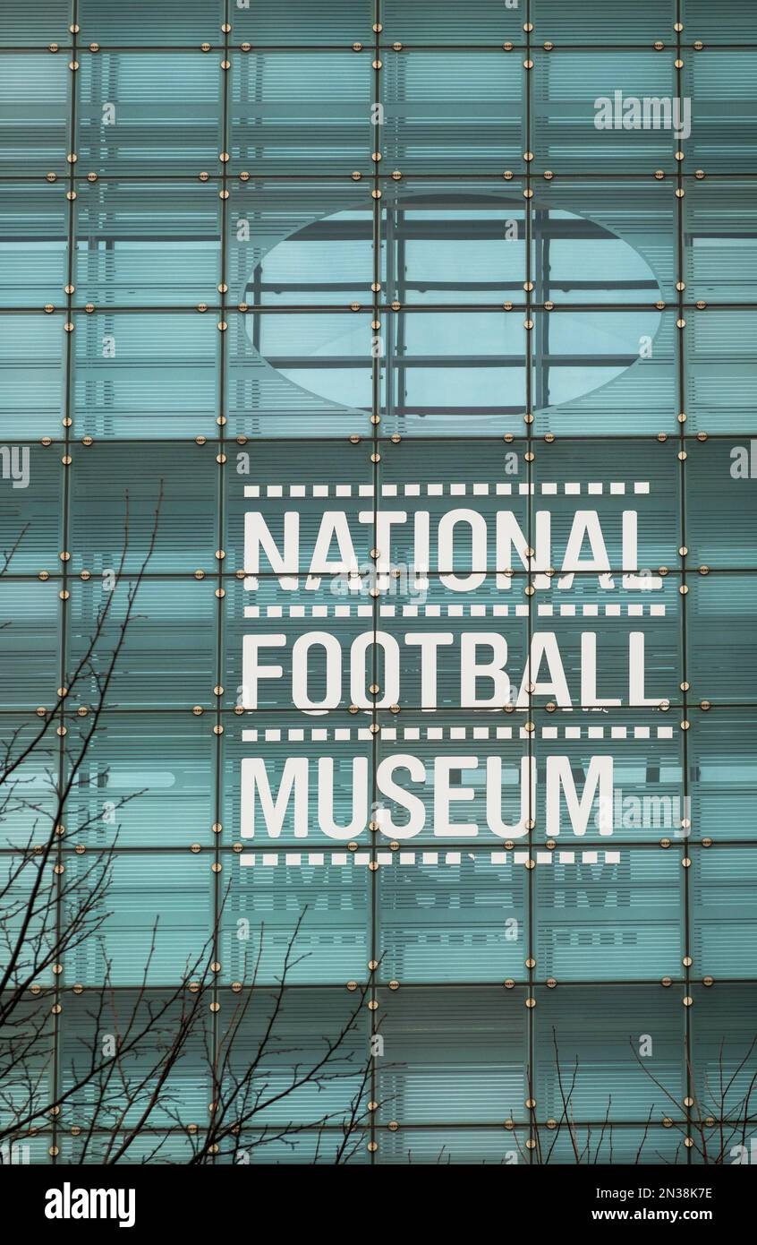 National Football Museum in Manchester, Großbritannien Stockfoto