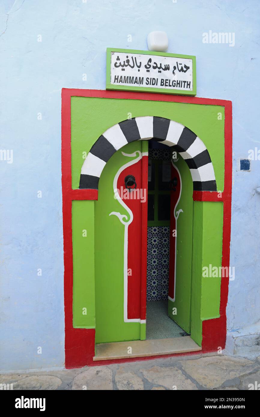 Hammam Sidi Belghith in der Medina von Hammamet in Tunesien Stockfoto