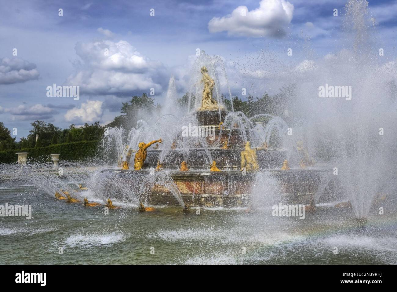 Brunnen der Latona, Versailles, Frankreich Stockfoto