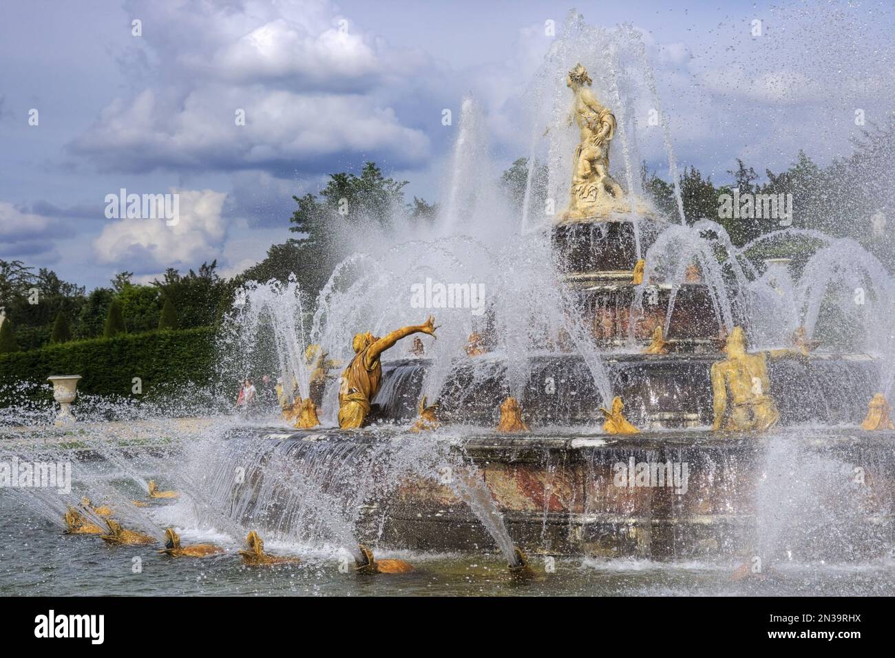 Brunnen der Latona, Versailles, Frankreich Stockfoto