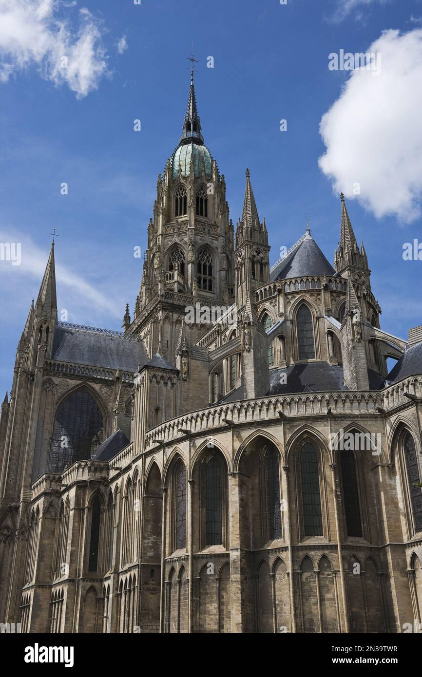 Bayeux Kathedrale, Bayeux, Normandie, Frankreich Stockfoto