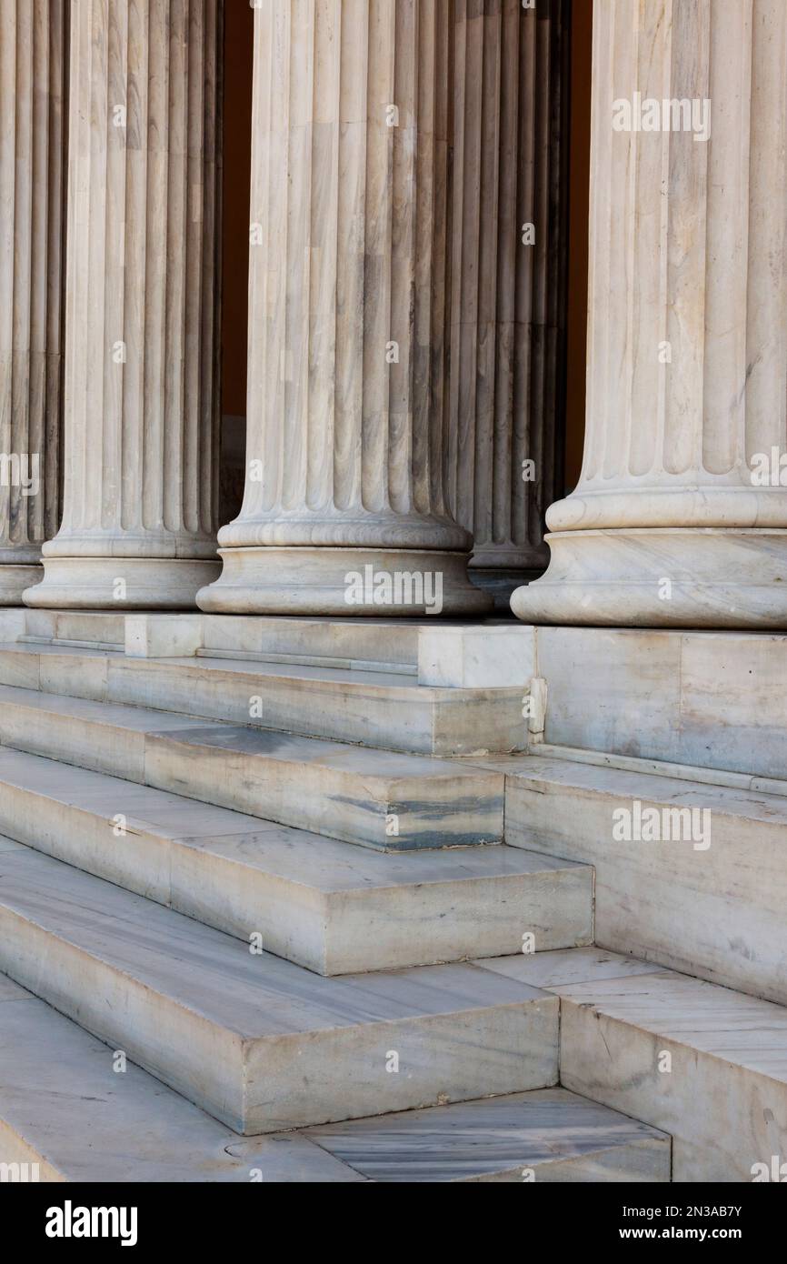 Spalten, Nationalgarten Athens, Zappeion, Athen, Attika, Griechenland Stockfoto Spalten, Nationalgarten Athens, Zappeion, Athen, Attika, Griechenland Stockfoto