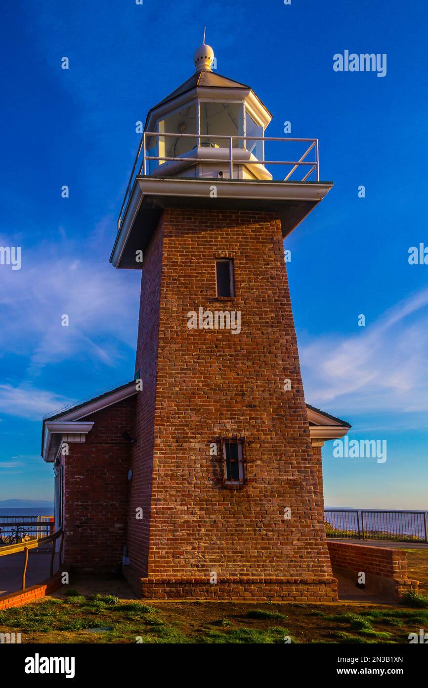 Brick Lighthouse Stockfoto