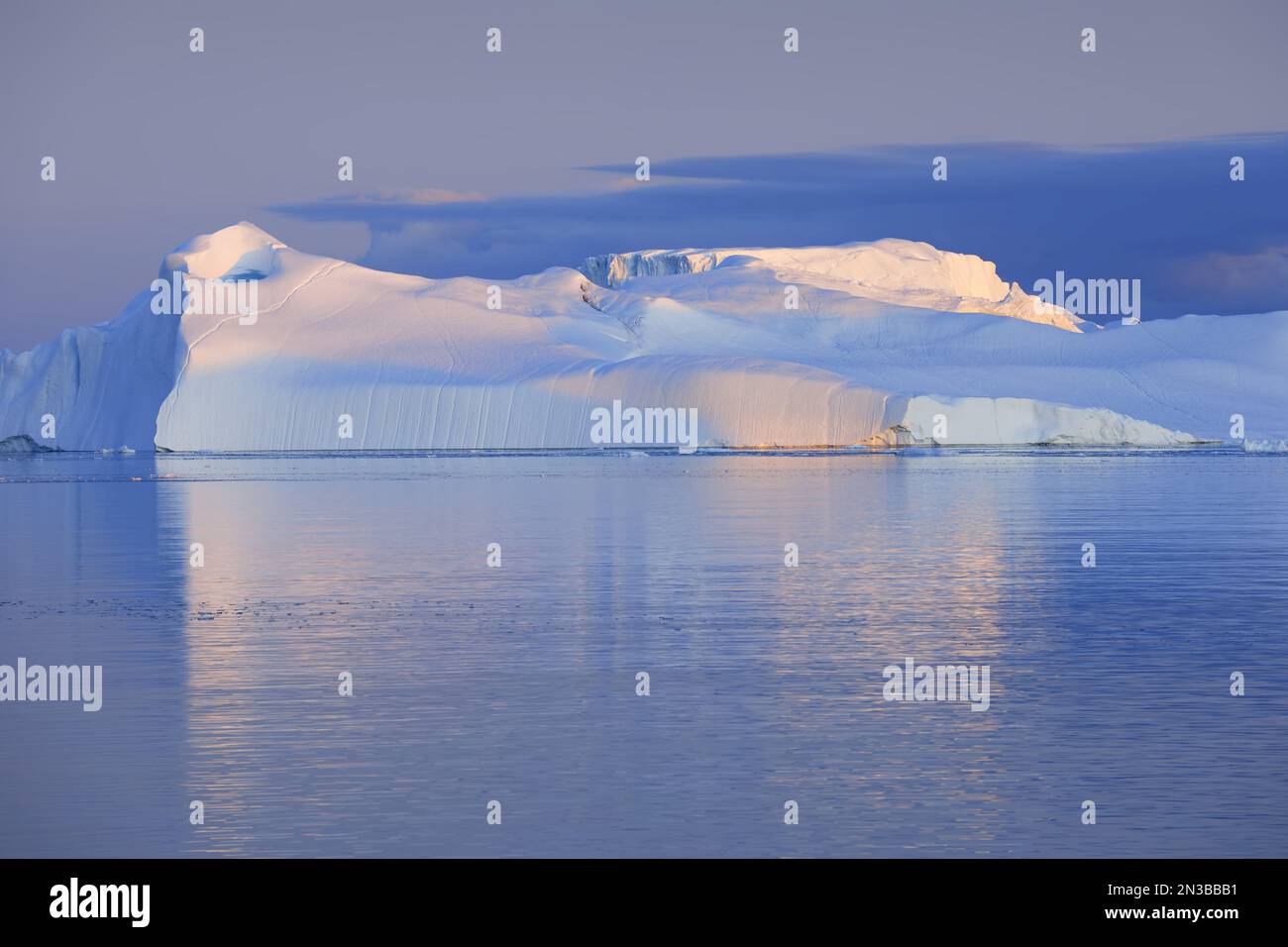 Eisberge in Ilulissat icefjord, Ilulissat, Icefjord, Disko Bay, Qaasuitsup, Grönland, Polarregionen, Arktis Stockfoto