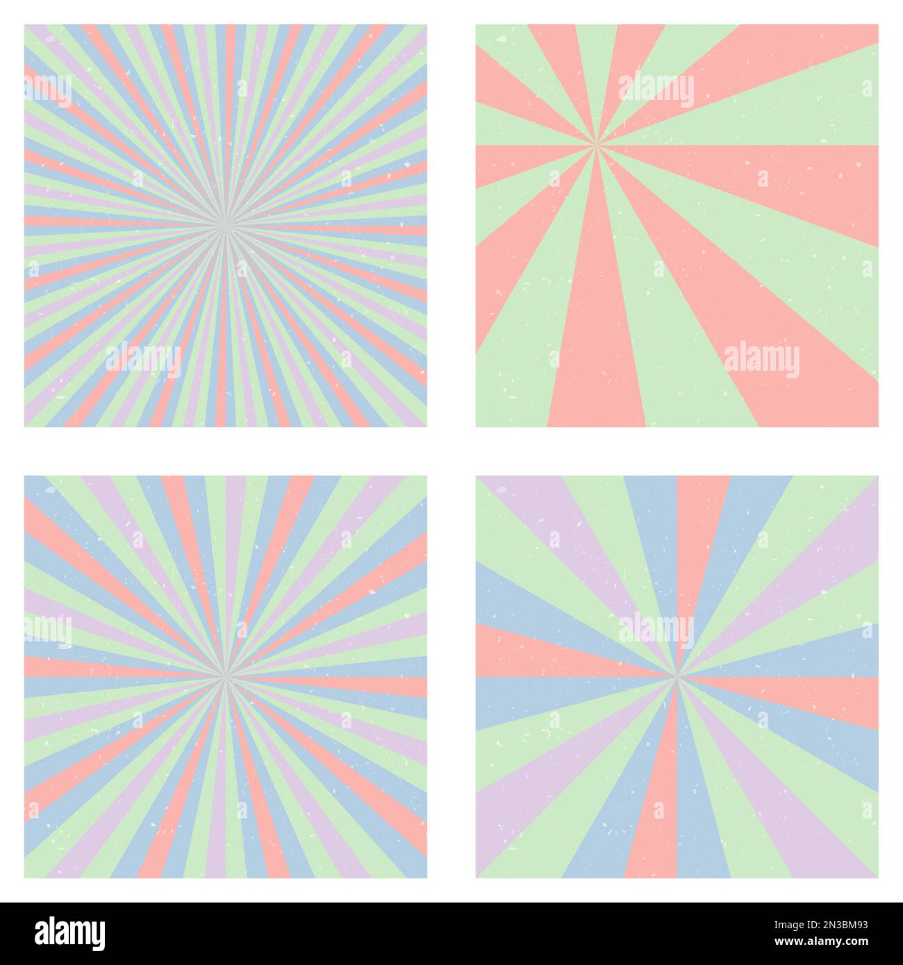 Künstlerische Vintage-Hintergründe. Abstrakte Sonnenbedeckung mit Radialstrahlen. Authentische Vektordarstellung. Stock Vektor