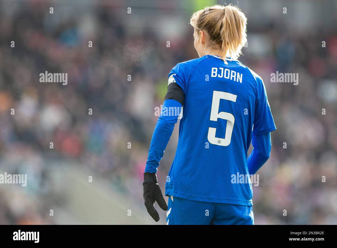 5. Februar 2023 Nathalie Björn. Barclays Women's Super League-Spiel zwischen Manchester United und Everton, Leigh Sports Village (Leigh). Stockfoto
