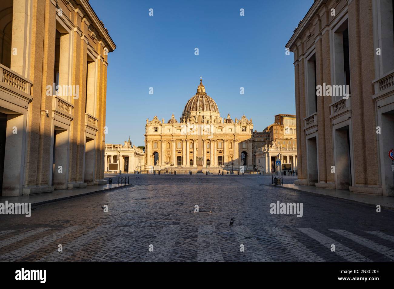 Basilica di San Pietro (Petersdom), Vatikanstadt; Rom, Italien Stockfoto