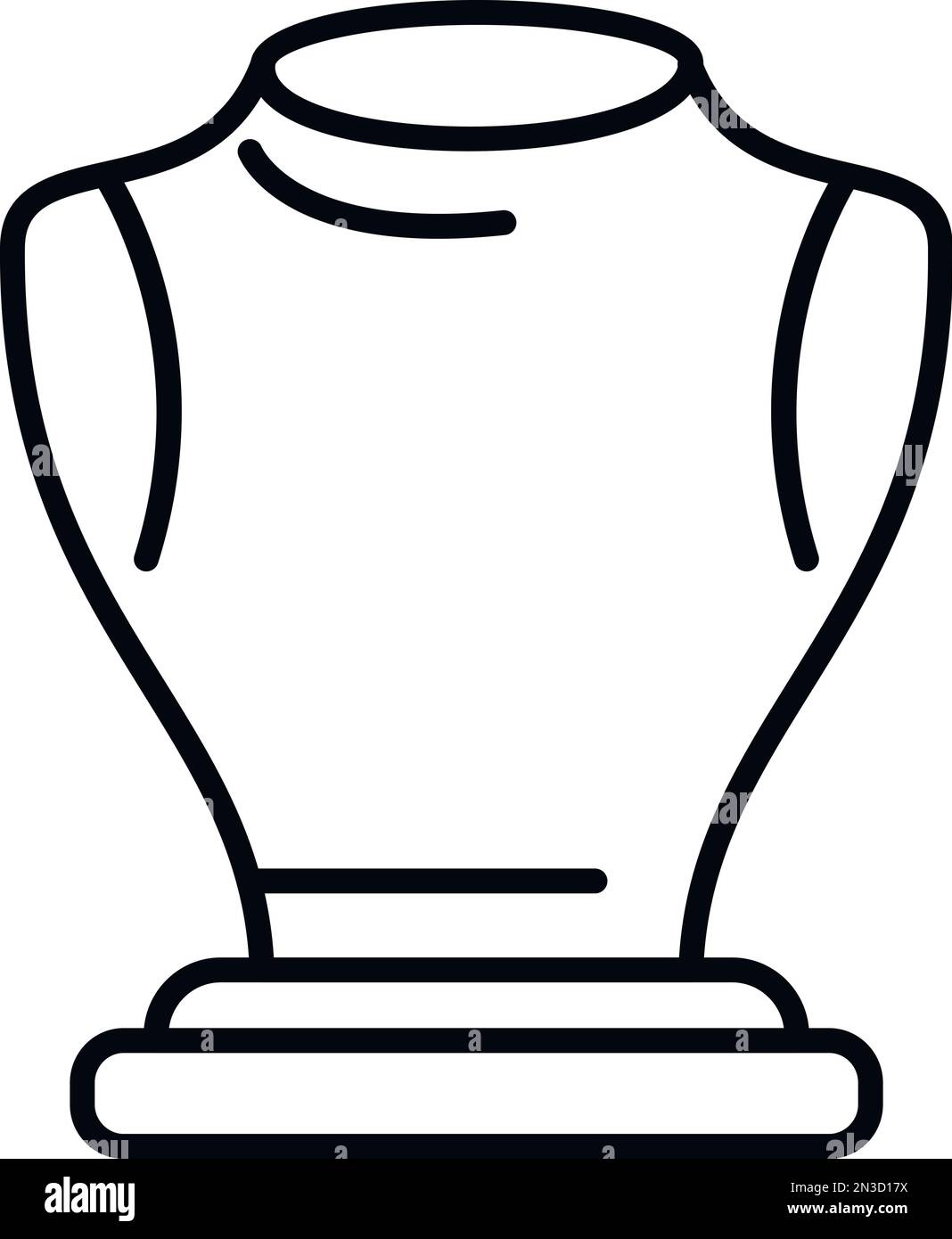 Modevektor mit Symbolen. Halskette. Luxuriöses Design Stock Vektor