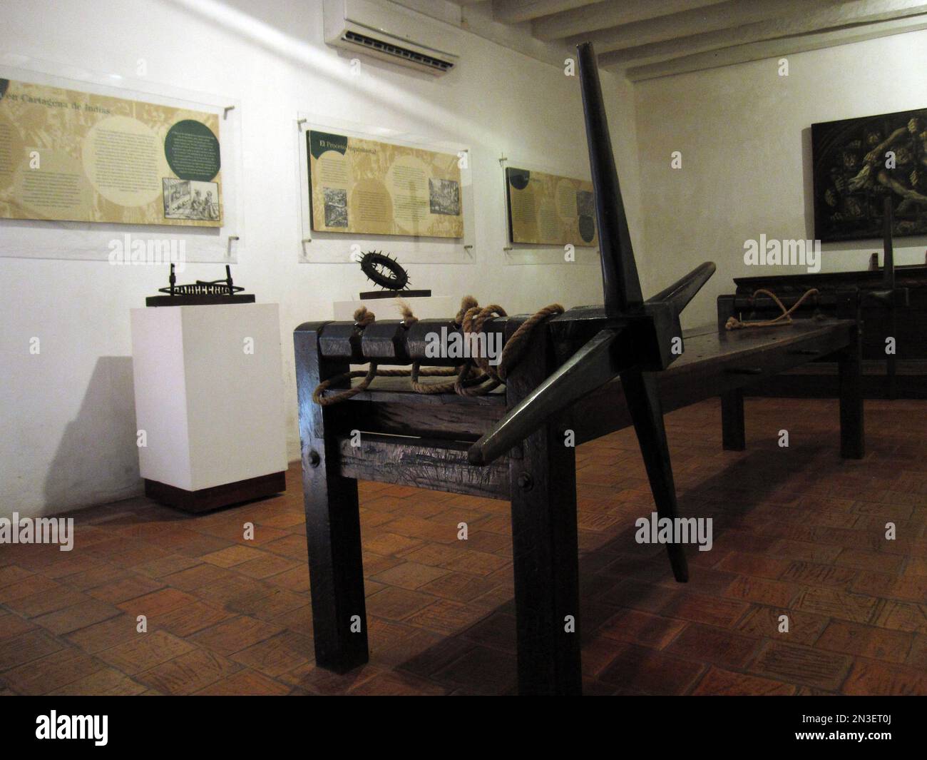 This Dec. 26, 2013 photo shows a rack and other instruments of torture ...