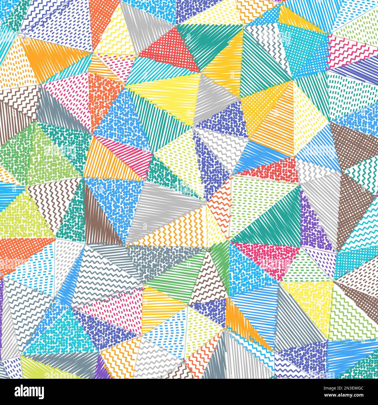 Niedriger Hintergrund für Polyskizzen. Erstaunliches quadratisches Muster. Authentischer abstrakter Hintergrund. Vektordarstellung. Stock Vektor