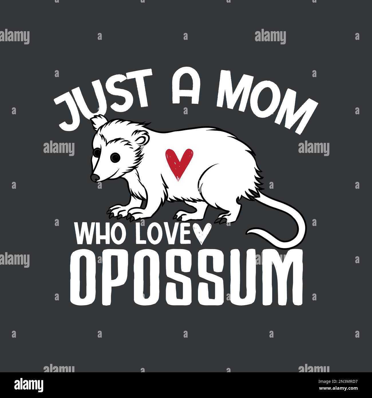 Lustige Opossum Make-up-Tasche – Cremeweiß, Reißverschluss, Ca. 40 Cm, Segeltuch