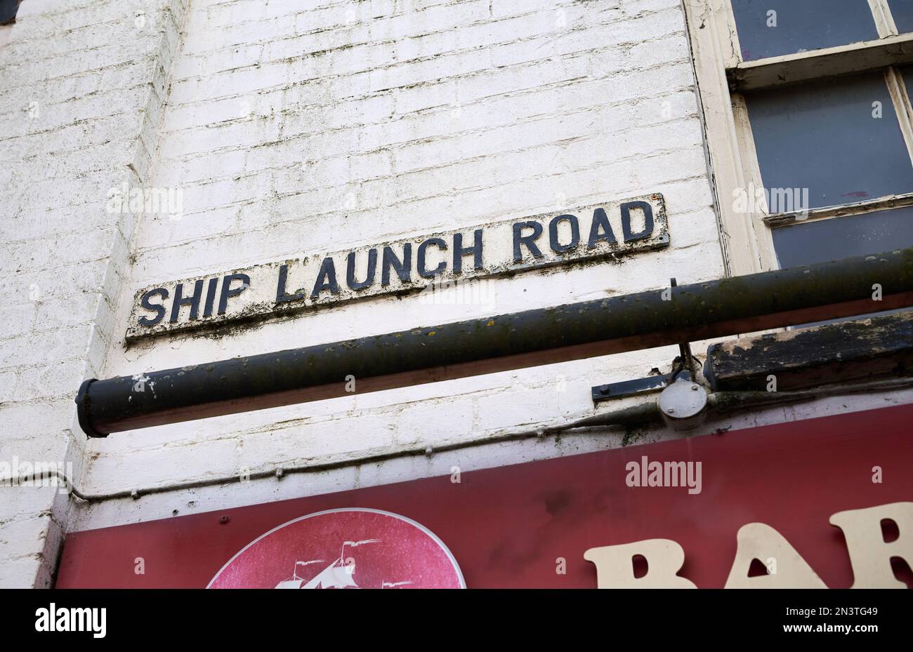 Schiffsstartstraße in Ipswich, Suffolk, Großbritannien Stockfoto