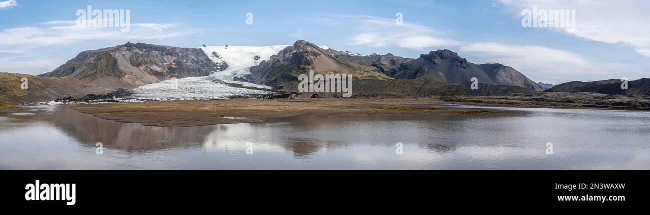 Fjallsarlon Gletschersee, Fjallsjoekull Gletscherzunge am Vatnajoekull Gletscher, Vatnajoekull Nationalpark, Bilastaeoi, Austurland, Island Stockfoto