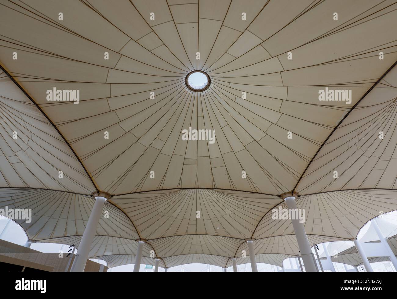 Hajj Terminal des King Abdulaziz International Airport, Jeddah, Saudi-Arabien Stockfoto
