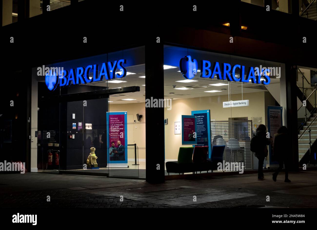 Barclays Bank Cornhill Lincoln City 2023 Stockfoto