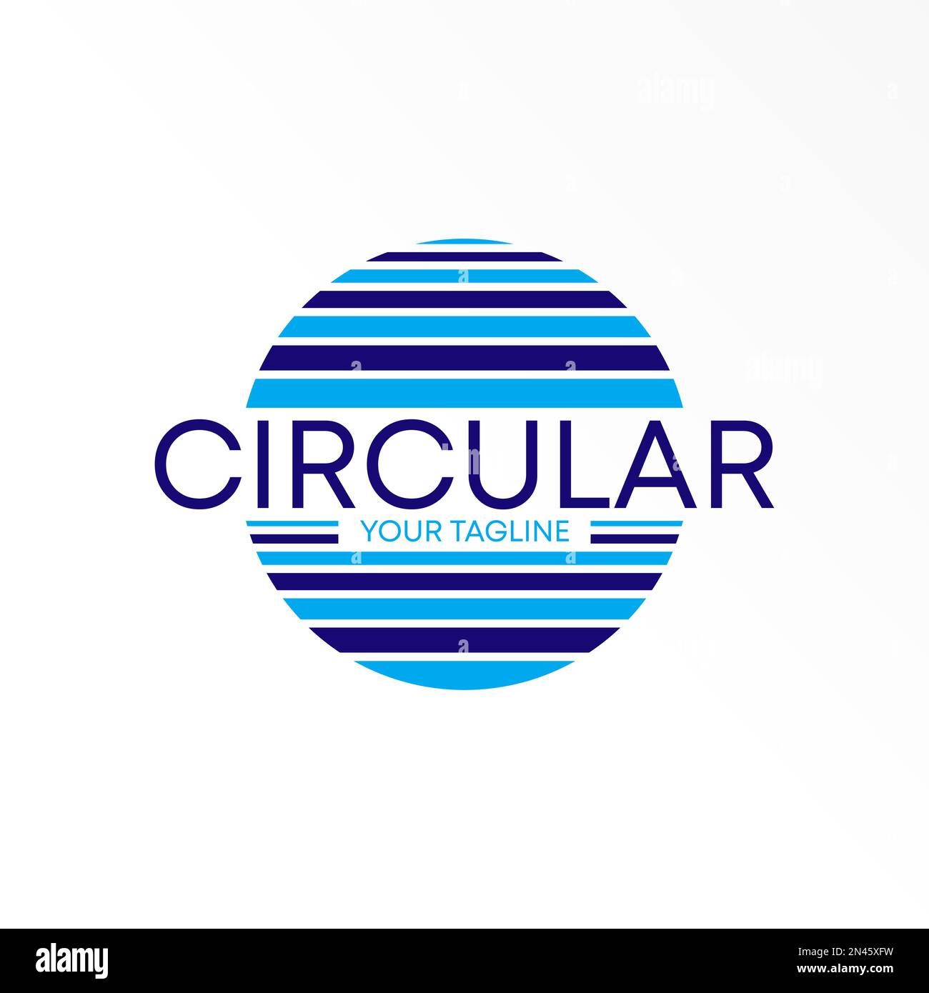 Farbiger Kreis Logo ohne Vektormaterial. Rundes abstraktes Designkonzept. Kann als Symbol im Zusammenhang mit Vielfalt verwendet werden. Stock Vektor