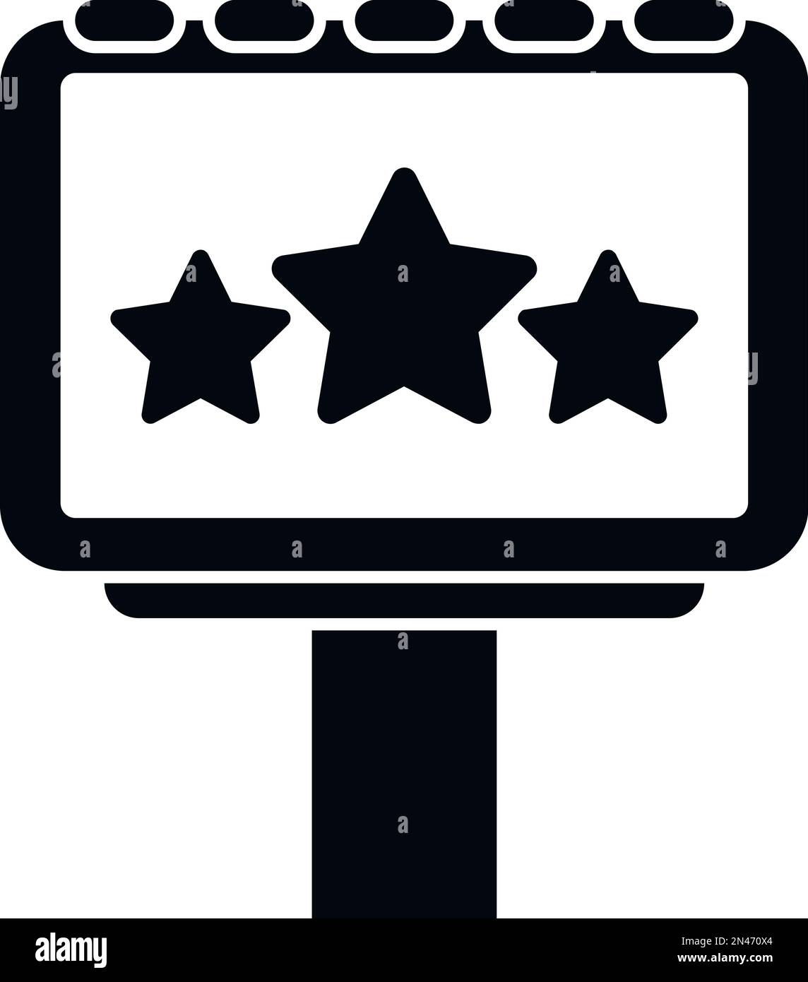 Symbol für Markenwerbetafeln einfacher Vektor. Öffentliche Medien. Chat-Programm Stock Vektor