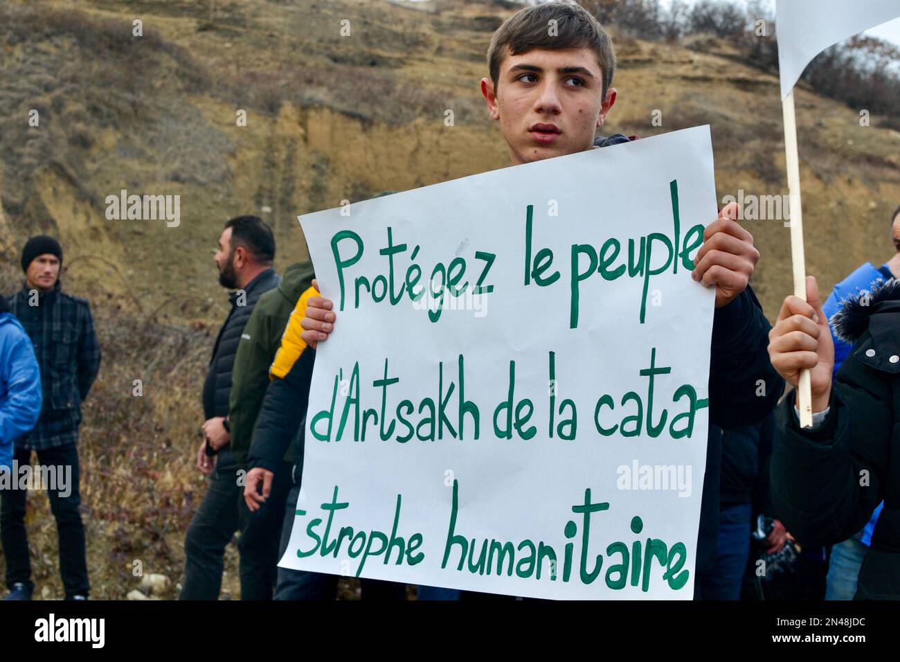 Marut Vanyan / Le Pictorium - Artsakh die Folgen der Blockade der Azeri - 24/12/2022 - Armenien / Stepanakert - Artsakh die Folgen Stockfoto