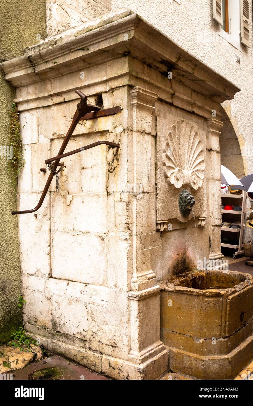 Szenen aus Annecy, Haute savoie, Frankreich im Sommer 2018 Stockfoto