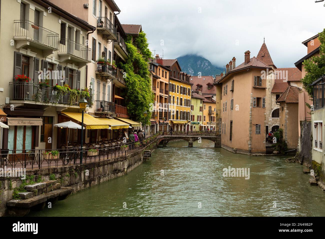 Szenen aus Annecy, Haute savoie, Frankreich im Sommer 2018 Stockfoto
