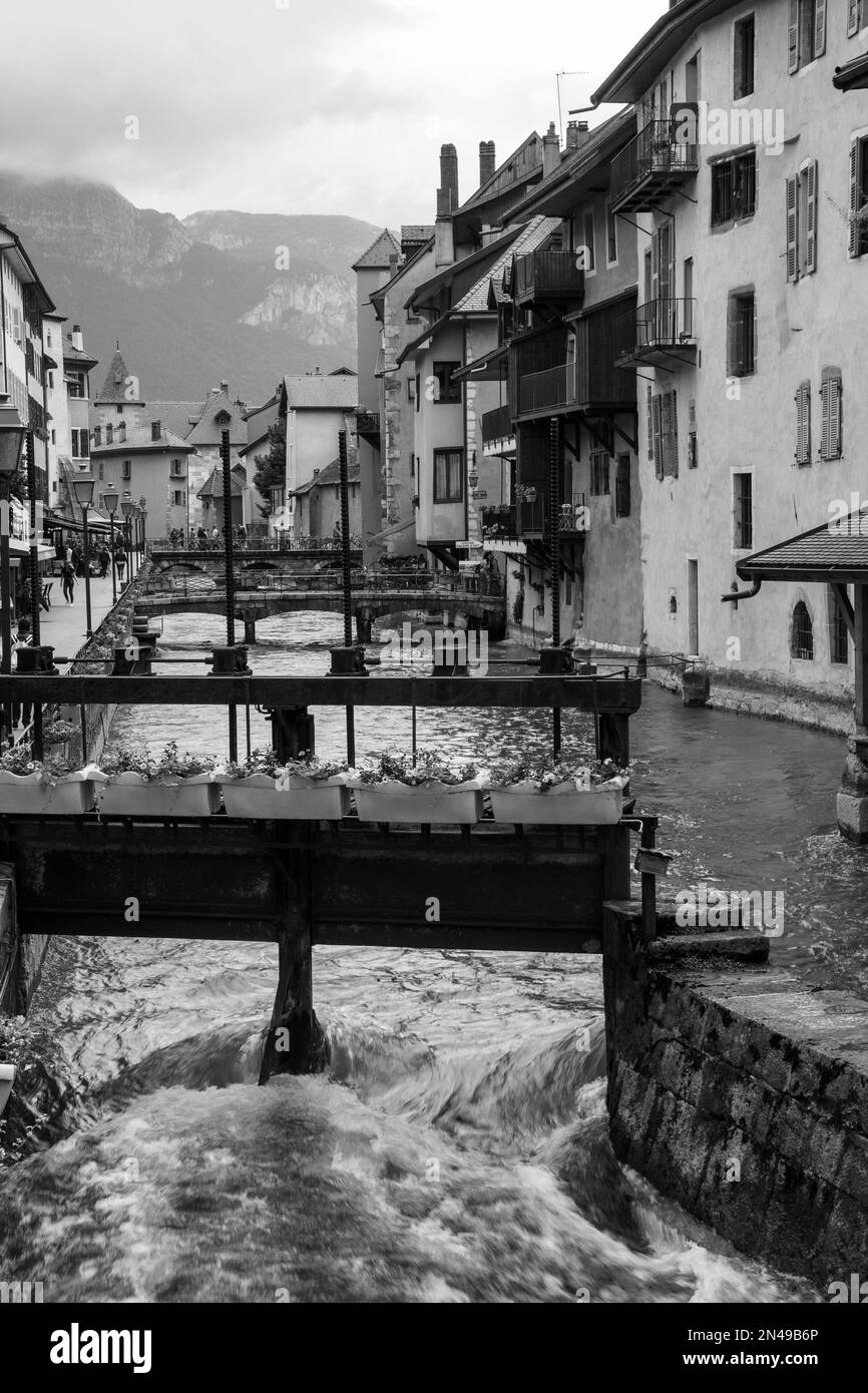 Szenen aus Annecy, Haute savoie, Frankreich im Sommer 2018 Stockfoto