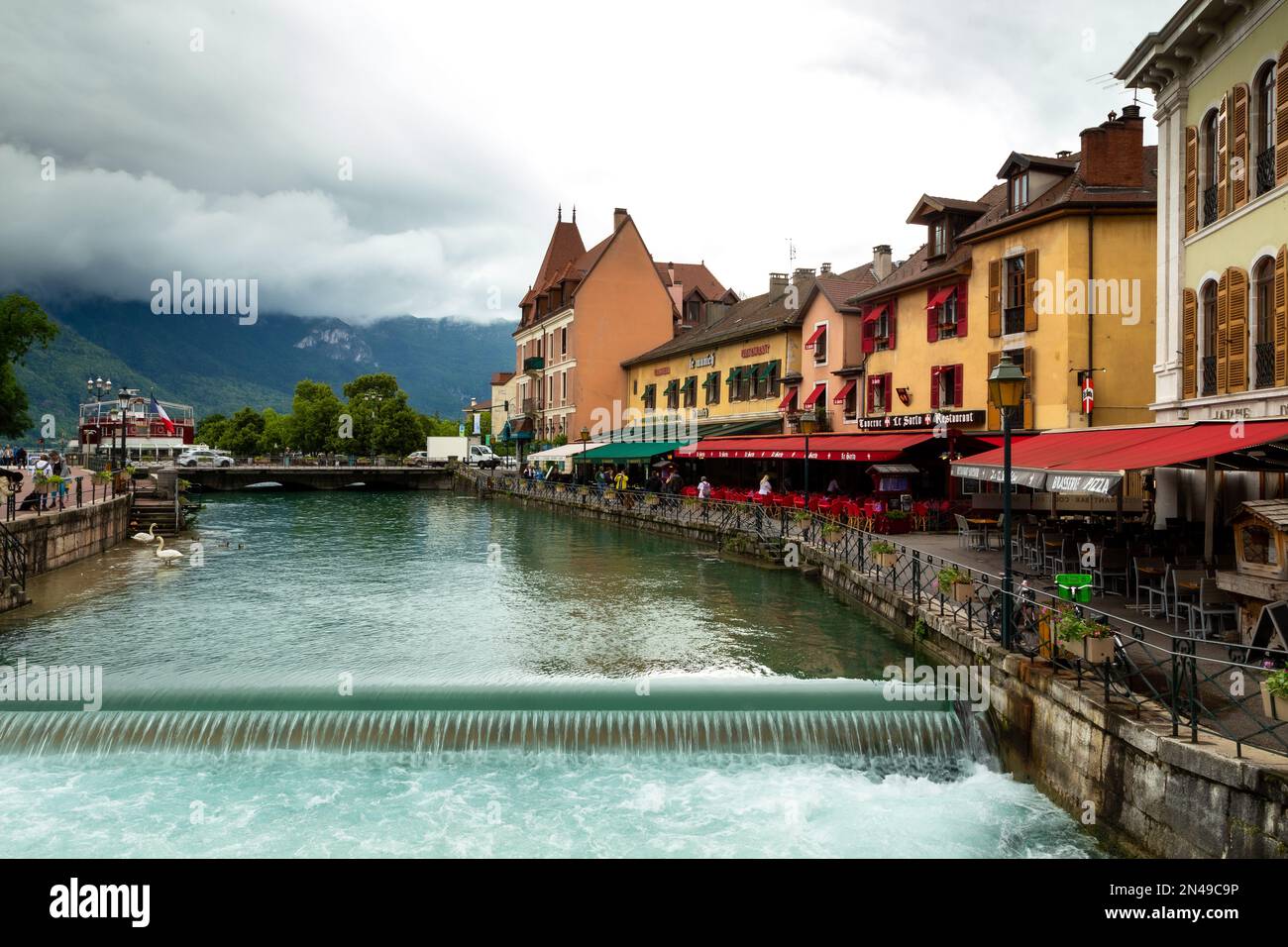 Szenen aus Annecy, Haute savoie, Frankreich im Sommer 2018 Stockfoto