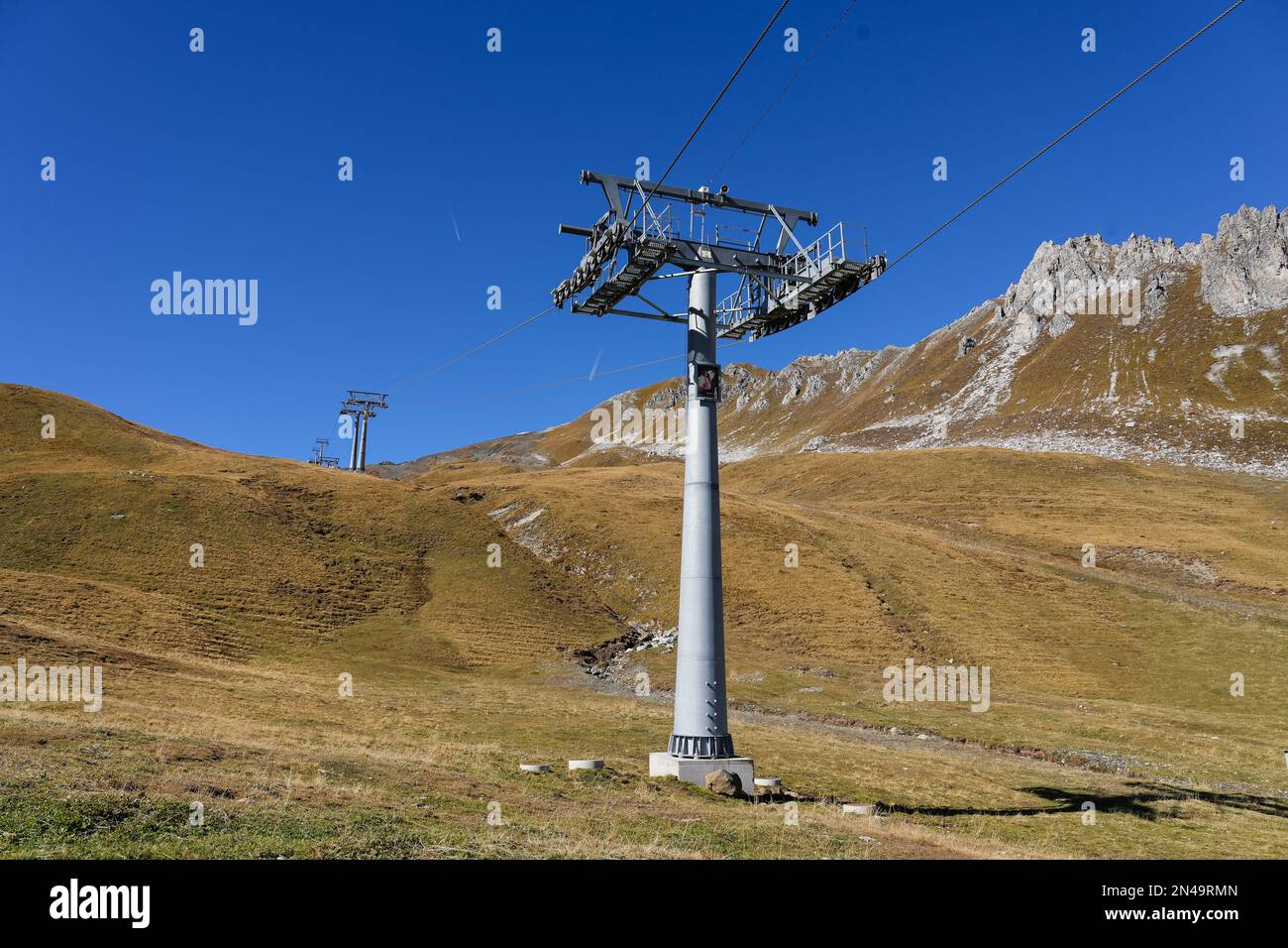 Herbst in den Schweizer Alpen Stockfoto